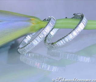 Hochkarätige Baguette Diamanten Creolen (6,03 ct.) Hochkarätige Baguette Diamanten Creolen (6,03 ct.)