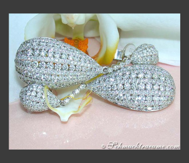 Opulente & extra lange Brillanten Ohrgehänge #1 Opulente & extra lange Brillanten Ohrgehänge #1