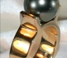 Massiver Tahitiperle Ring in Gelbgold 585 #3