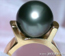 Massiver Tahitiperle Ring in Gelbgold 585 #4