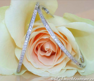 Exquisite Diamanten Creolen (Ø 4,50 cm) Exquisite Diamanten Creolen (Ø 4,50 cm)