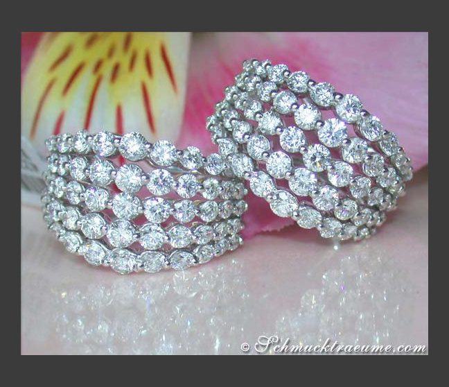 Hochkarätige Brillanten Ohrringe (4,34 ct.) #1 Hochkarätige Brillanten Ohrringe (4,34 ct.) #1