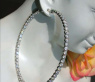 Exquisite Diamant Creolen in Weißgold 750 (Ø 5,40 cm) #5