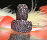 Massive Braune Brillanten Ohrstecker #2