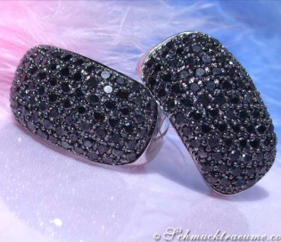Zeitlose schwarze Diamanten Ohrstecker Zeitlose schwarze Diamanten Ohrstecker