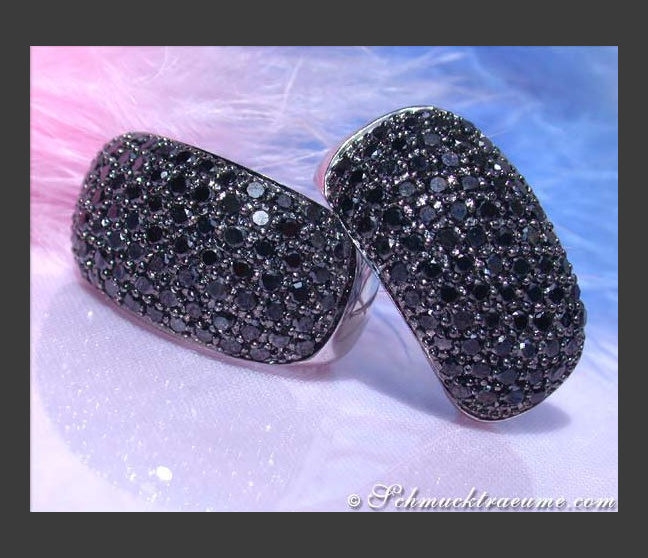 Zeitlose schwarze Diamanten Ohrstecker #1 Zeitlose schwarze Diamanten Ohrstecker #1