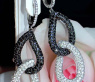 Opulente schwarze Diamanten Ohrgehänge #2