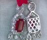 Fabelhafte Burma Rubin Ohrgehänge mit Diamanten #8
