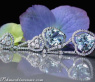 Wundervolle Aquamarin Herz Ohrringe mit Brillanten #3