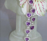 Exquisite Amethyst Herz Ohrgehänge mit Brillanten #4