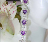 Exquisite Amethyst Herz Ohrgehänge mit Brillanten #5