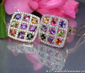 Funkelnde Multicolor Edelstein Ohrstecker mit Brillanten #4