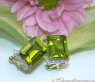 Feine Peridot Diamanten Ohrstecker #3