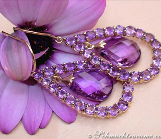 Prächtige Amethyst Ohrhänger