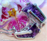 Interessante Amethyst Ohrstecker mit Diamanten #3
