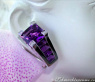 Interessante Amethyst Ohrstecker mit Diamanten #5