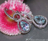 Wandelbare Aquamarin Tropfen Ohrringe mit Diamanten #4