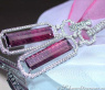 Grandiose Pink Turmalin Ohrgehänge mit Brillanten #2
