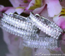 Exklusive Brillanten Creolen mit Baguette Diamanten #1