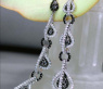 Extra lange Ohrringe mit schwarzen Diamanten #3