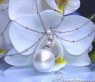 Traumhaftes Südseeperle Collier mit Brillanten #3
