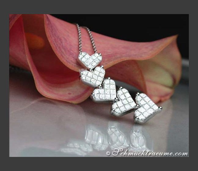 Elegantes Diamanten Herz Collier #1 Elegantes Diamanten Herz Collier #1