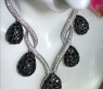 Extravagantes Collier mit Brillanten und schwarzen Diamanten #5