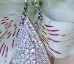Prächtiges Brillanten Tropfen Collier Prächtiges Brillanten Tropfen Collier