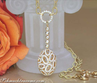 Extravagantes Brillanten "Ei" Collier Extravagantes Brillanten "Ei" Collier