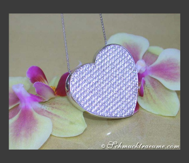 Exquisites Brillanten Collier im Herz Design #1 Exquisites Brillanten Collier im Herz Design #1