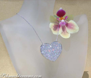 Exquisites Brillanten Collier im Herz Design Exquisites Brillanten Collier im Herz Design