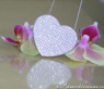 Exquisites Brillanten Collier im Herz Design #5
