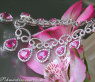Luxuriöses Pink Saphir Collier mit Brillanten #1