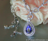 Bildschönes Tansanit Collier mit Brillanten #1