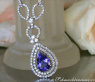 Bildschönes Tansanit Collier mit Brillanten #4