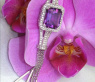 Ausgefallenes Amethyst Collier mit Brillanten #2