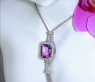 Ausgefallenes Amethyst Collier mit Brillanten #3