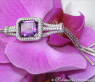 Ausgefallenes Amethyst Collier mit Brillanten #4