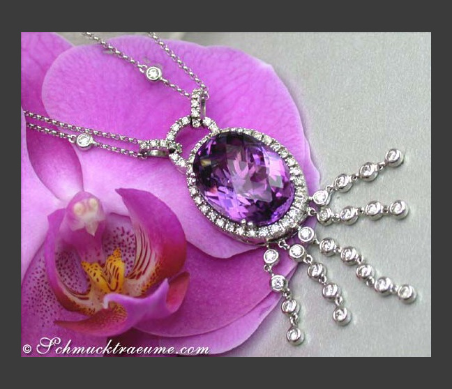 Wundervolles Amethyst Collier mit Brillanten #1 Wundervolles Amethyst Collier mit Brillanten #1