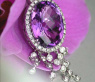 Wundervolles Amethyst Collier mit Brillanten #5