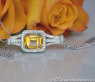 Ausgefallenes Citrin Collier mit Brillanten #1