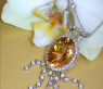 Attraktives Citrin Collier mit Brillanten #2