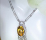 Attraktives Citrin Collier mit Brillanten #3