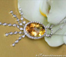 Attraktives Citrin Collier mit Brillanten #4