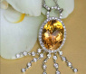 Attraktives Citrin Collier mit Brillanten #5
