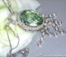 Attraktives Prasiolith Collier mit Brillanten #1
