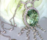 Attraktives Prasiolith Collier mit Brillanten #2