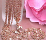 Prächtiges Rosenquarz Rauchquarz Brillanten Collier #5