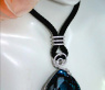 Exquisites Blautopas Collier mit Brillanten #5