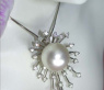 Opulenter Südseeperle Anhänger / Brosche mit Brillanten #5